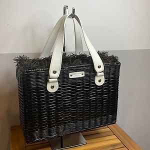 🌞 LIMITED EDITION VINTAGE KATE SPADE WICKER/STRAW BAG